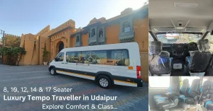 Luxury 8/10/12/14/17 Seater Tempo Traveller in Udaipur – Explore Comfort & Class