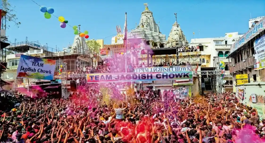 Jagdish Temple Holi Celebration – The Heart of Udaipur